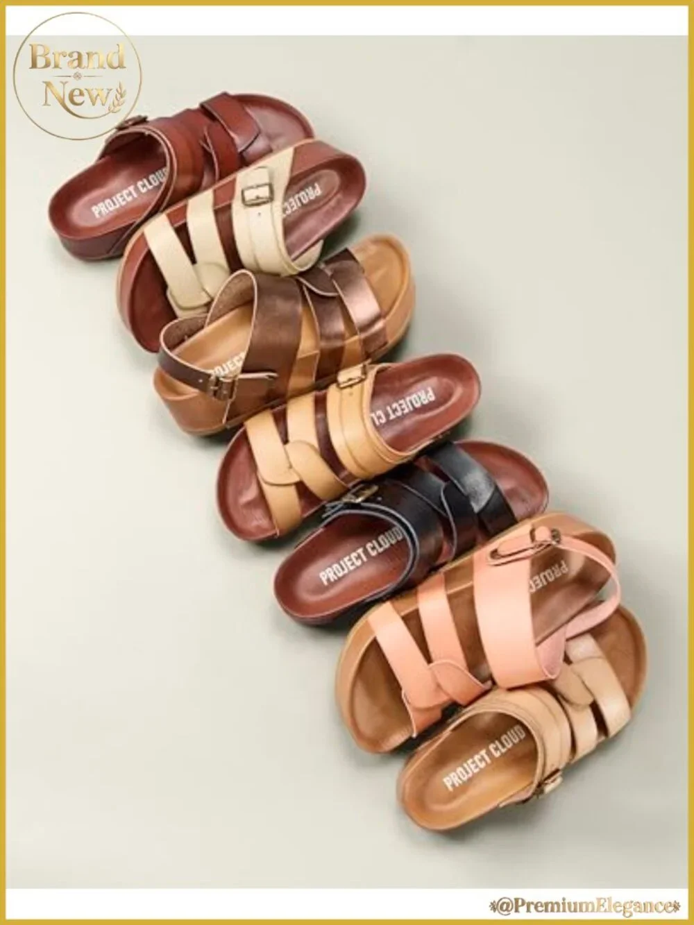 Strappy Platform Wedge Sandals Plush Insole Water-Resistant Women's